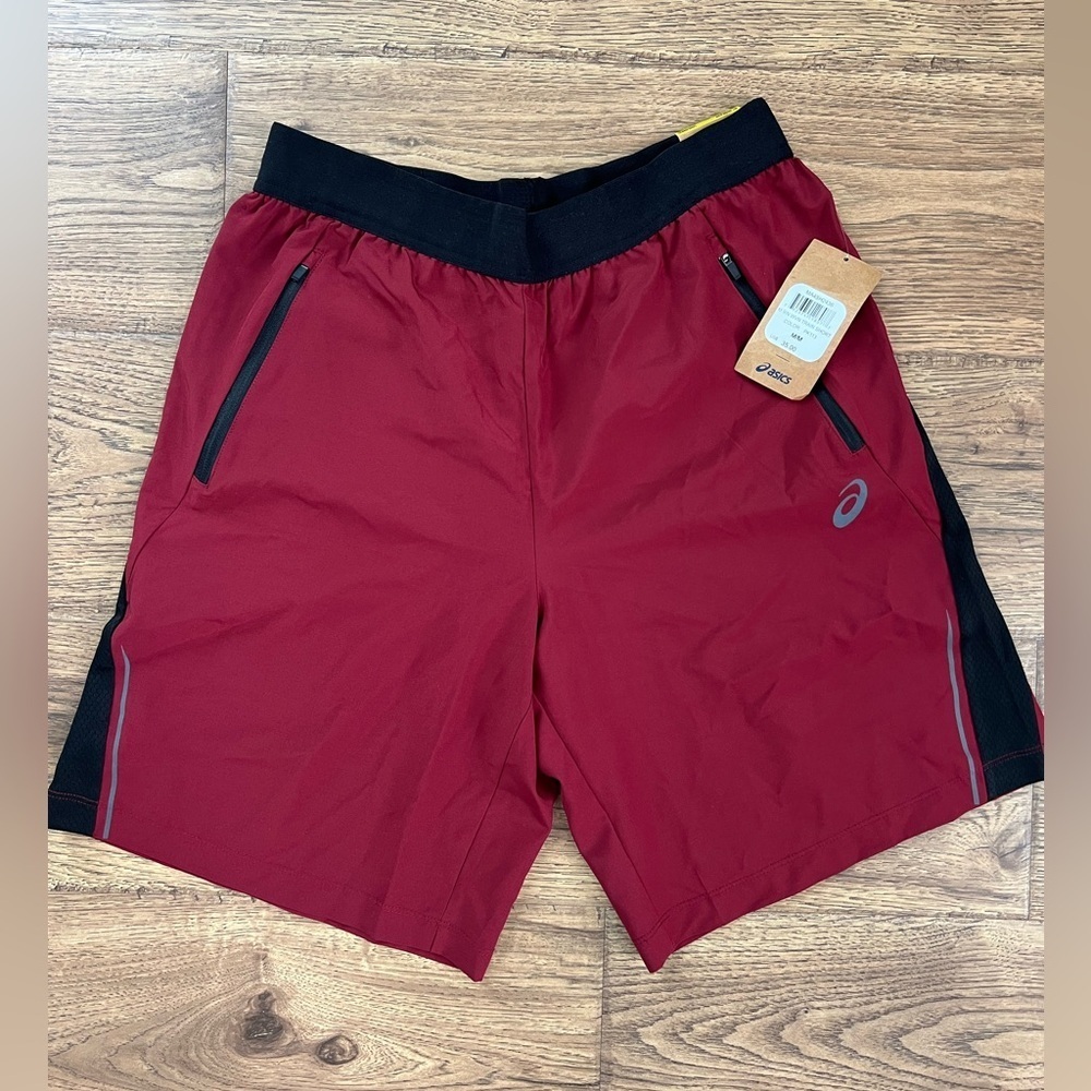 Asics Woven 9" Athletic Unlined Training Shorts w Pockets Mens size Medium NWT